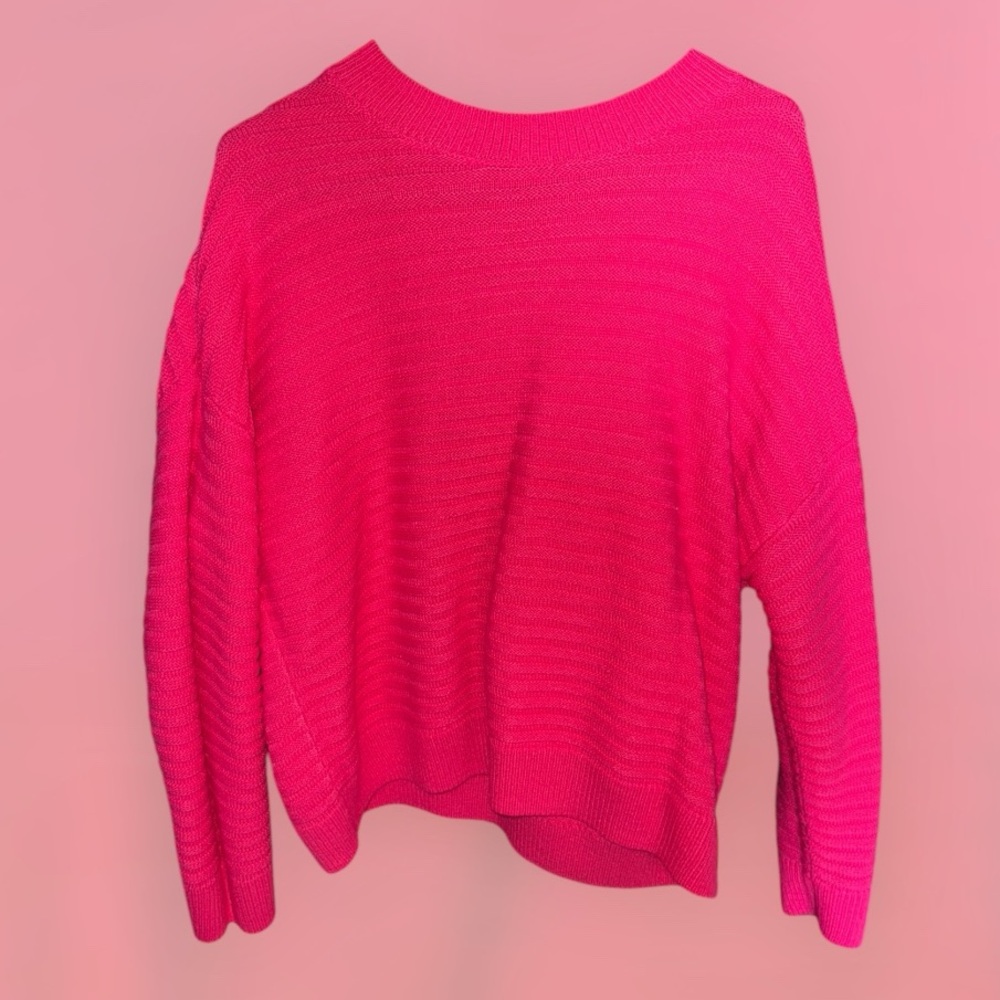 There Abouts Sweater 3xl Pink Long Sleeve Crew Neck